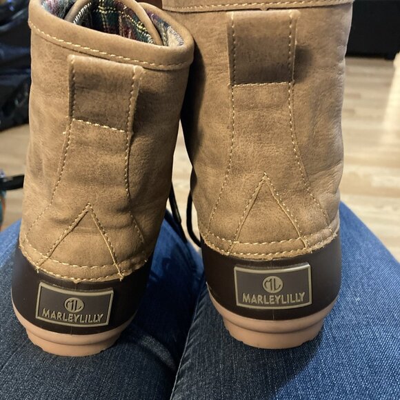 Women’s Marley Lilly Duck Boots Size 4 Brown Warm Waterproof - Picture 5 of 13